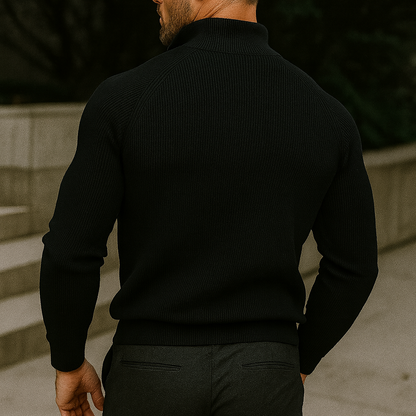 Zipped Collar Sweater R&L + Free Watch