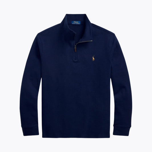 RL Estate-Rib Quarter-Zip Pullover