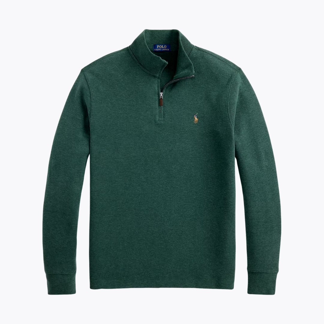 RL Estate-Rib Quarter-Zip Pullover