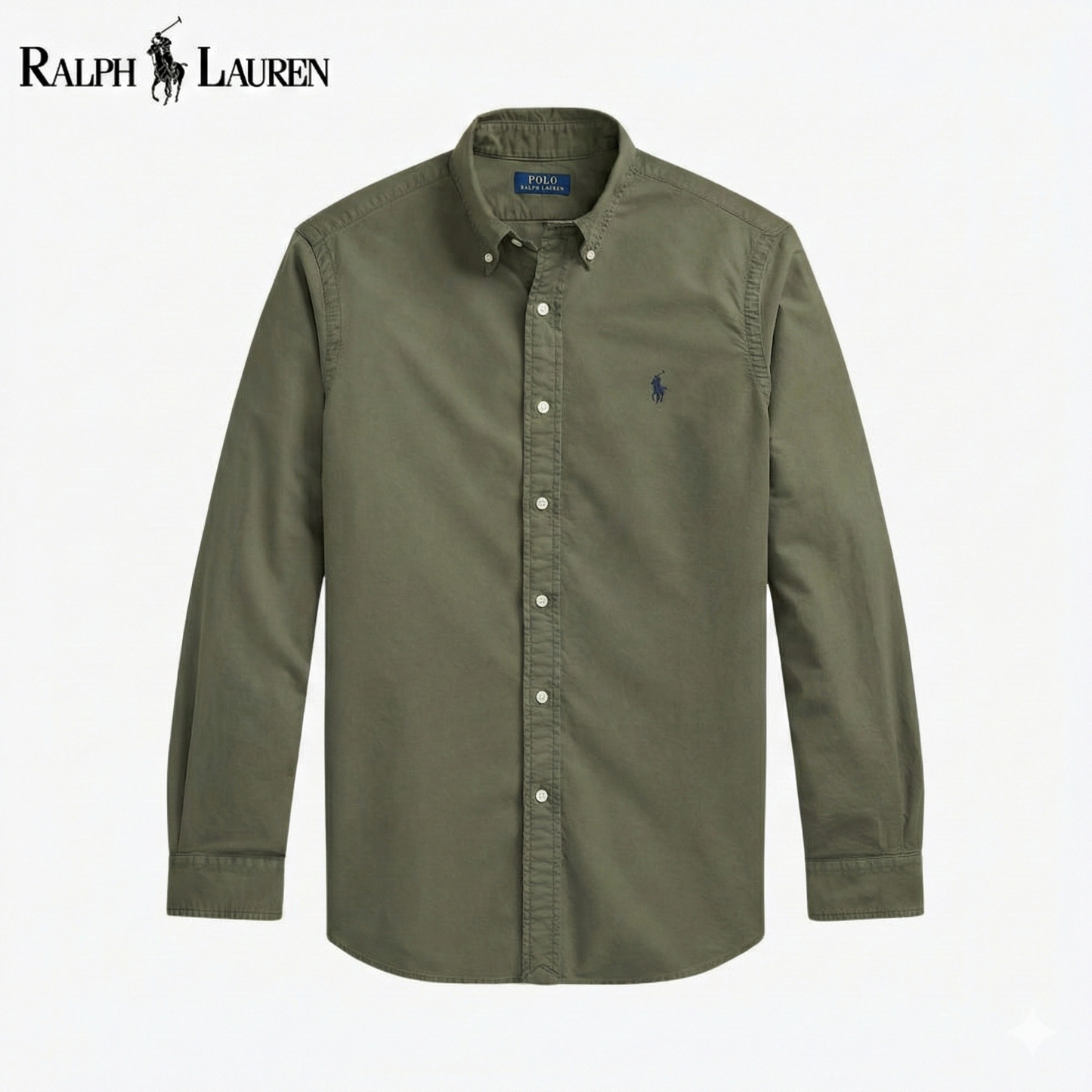 RL Slim Fit Garment-Dyed Oxford Shirt
