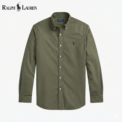 RL Slim Fit Garment-Dyed Oxford Shirt